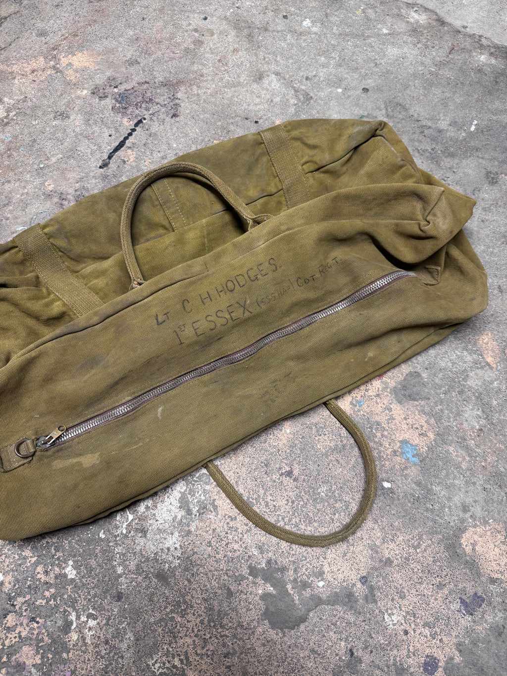 Vintage Military Duffle Bag